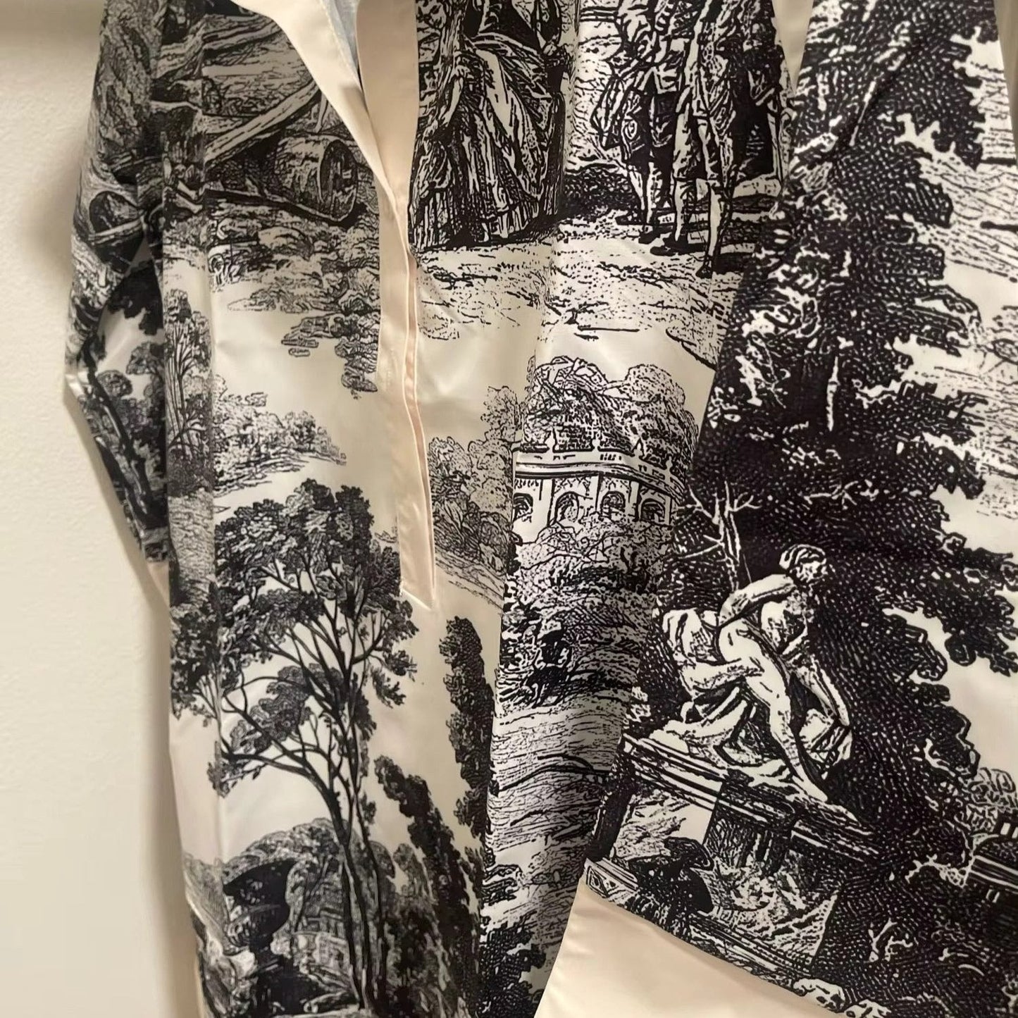 Women's Vintage Print Mini Tunic Dress
