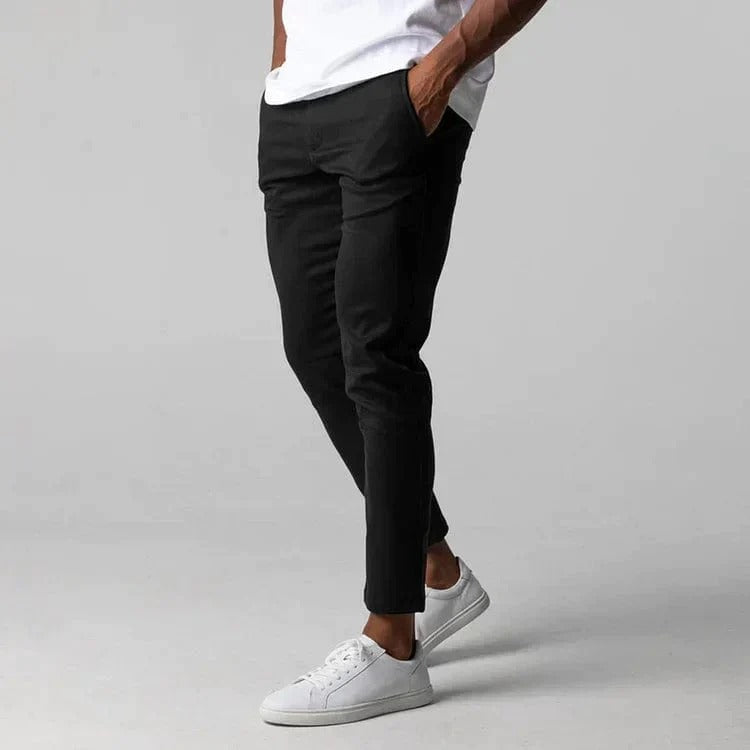 Men's Stretch Chino Pants Comfortable Beige
