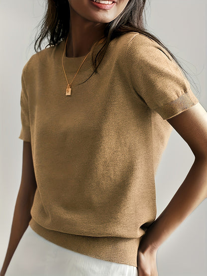 Women's Short Sleeve Knitted
