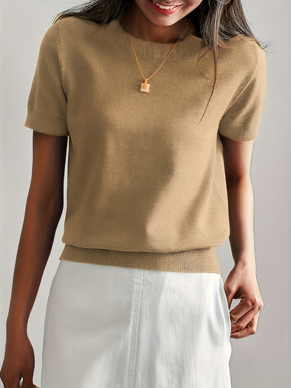 Women's Short Sleeve Knitted