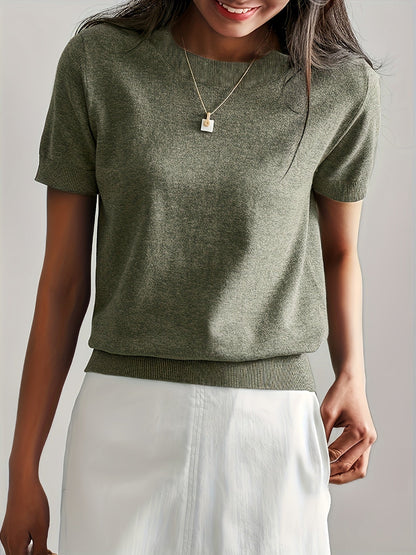 Women's Short Sleeve Knitted