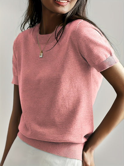 Women's Short Sleeve Knitted