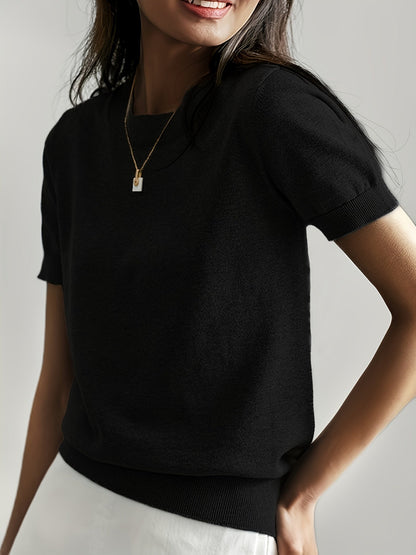 Women's Short Sleeve Knitted