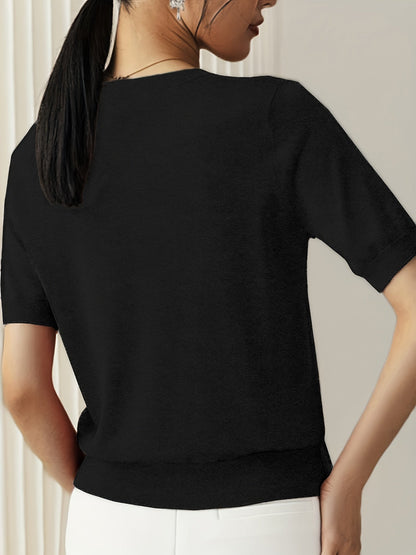 Women's Short Sleeve Knitted