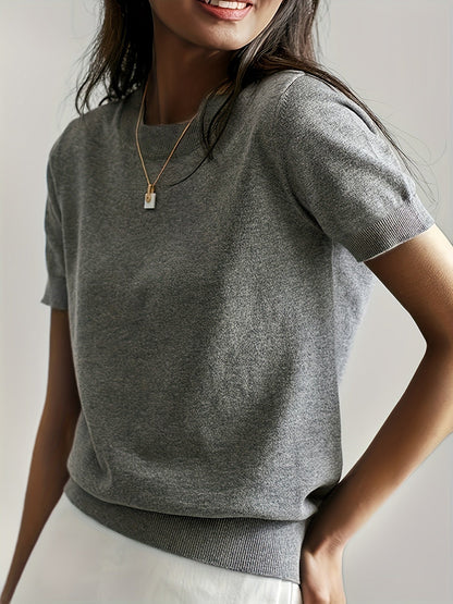 Women's Short Sleeve Knitted
