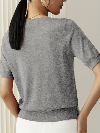 Women's Short Sleeve Knitted