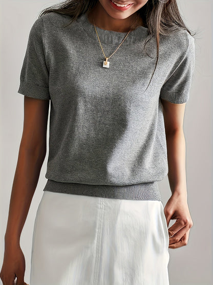Women's Short Sleeve Knitted