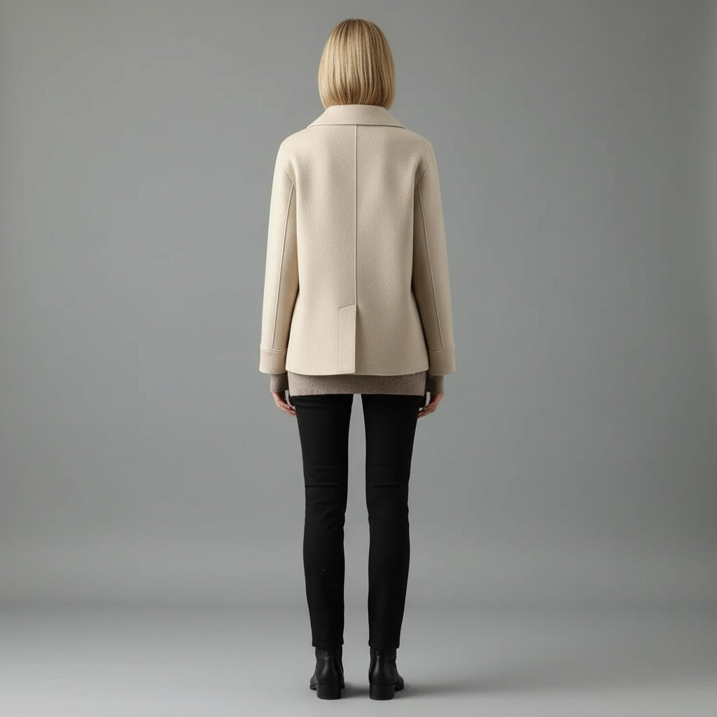 Warm Women's Button Down Winter Coat