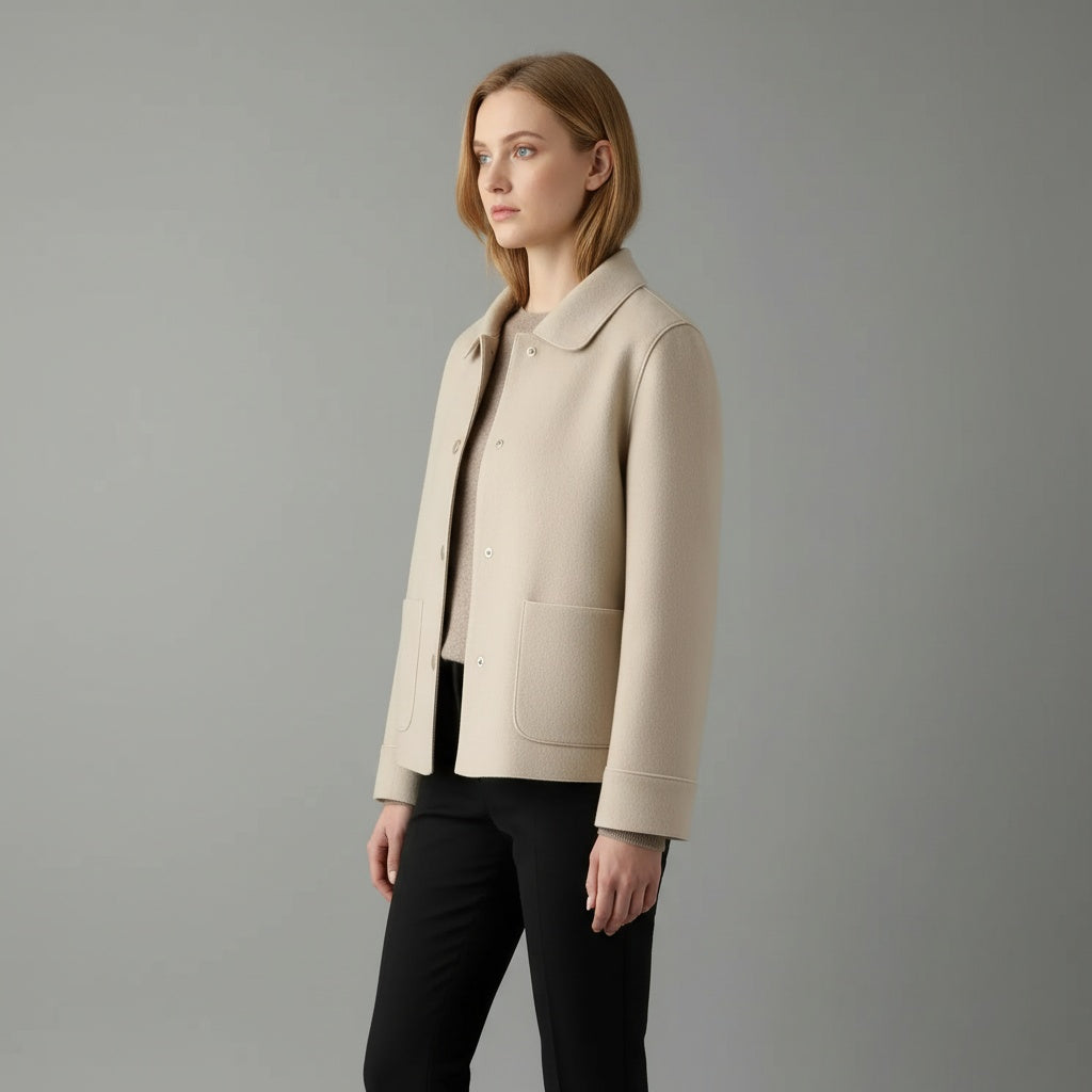 Warm Women's Button Down Winter Coat