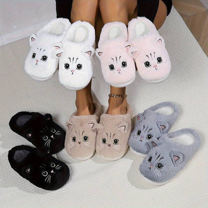 Cozy Cat Slippers Warm Fleece