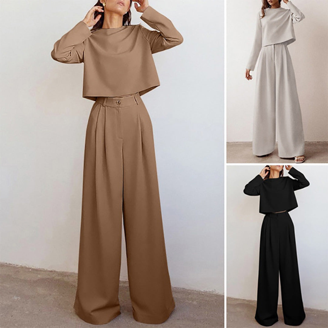 Women's Two Piece Palazzo Pants Set