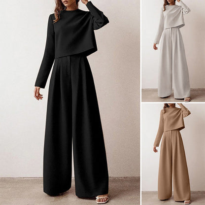 Women's Two Piece Palazzo Pants Set - VibreMode
