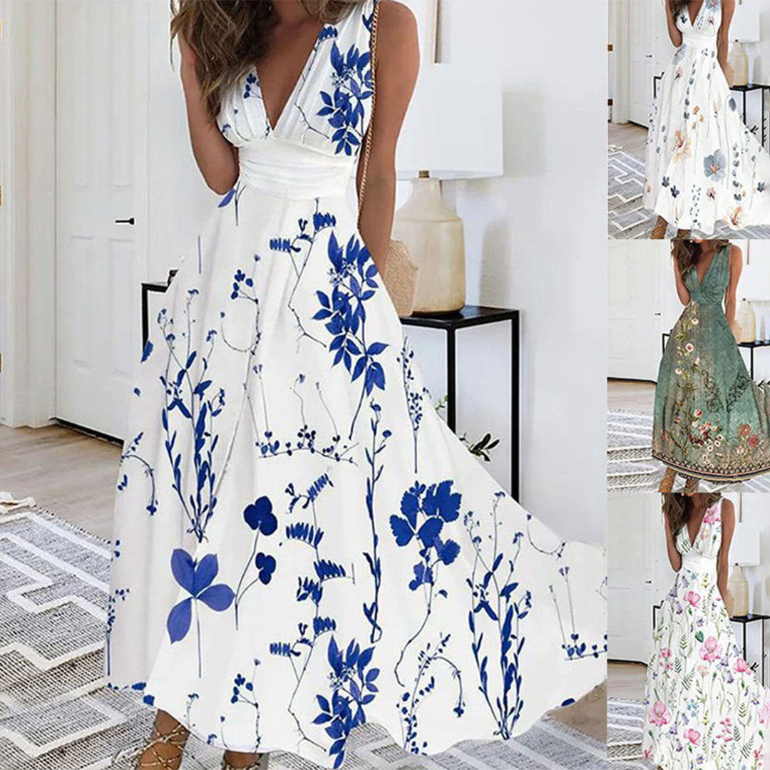 Pretty Loose Fit Floral Summer Dress