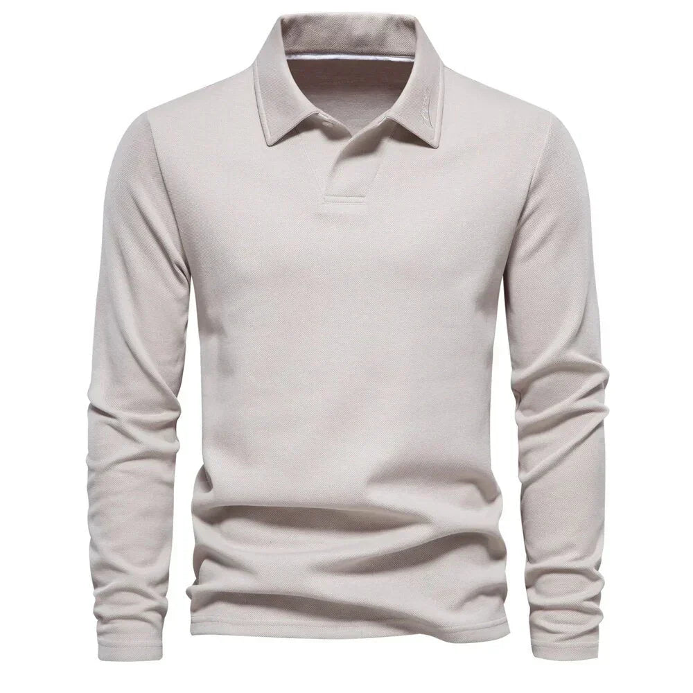 Men's Polo Sweater Casual Cotton Comfortable