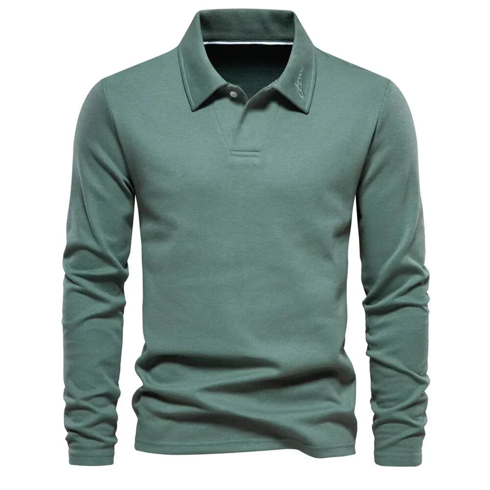 Men's Polo Sweater Casual Cotton Comfortable