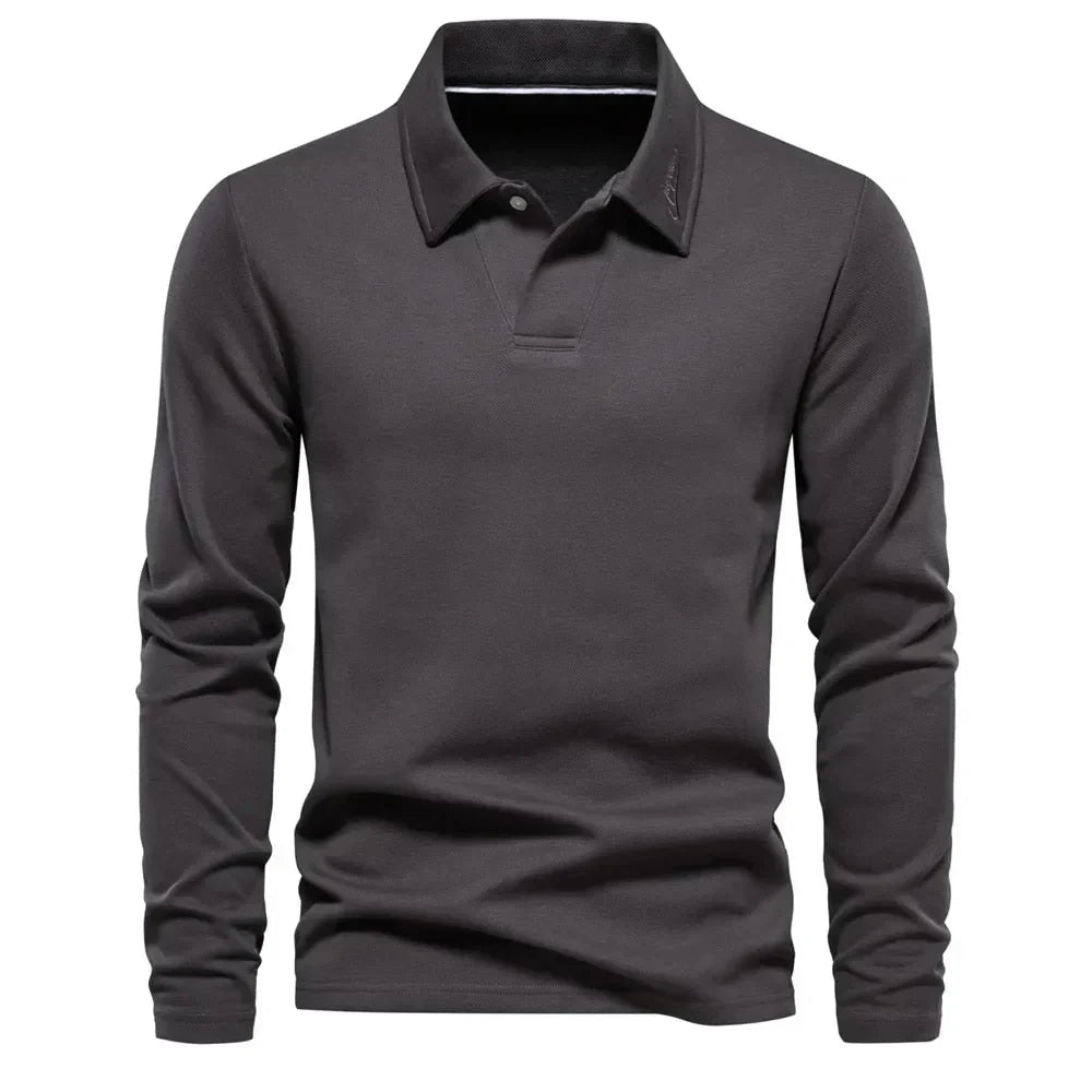 Men's Polo Sweater Casual Cotton Comfortable