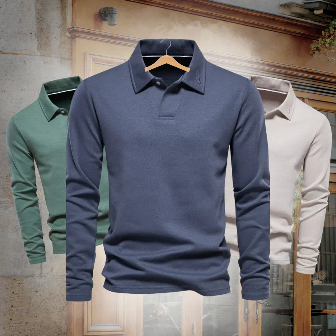Men's Polo Sweater Casual Cotton Comfortable - VibreMode