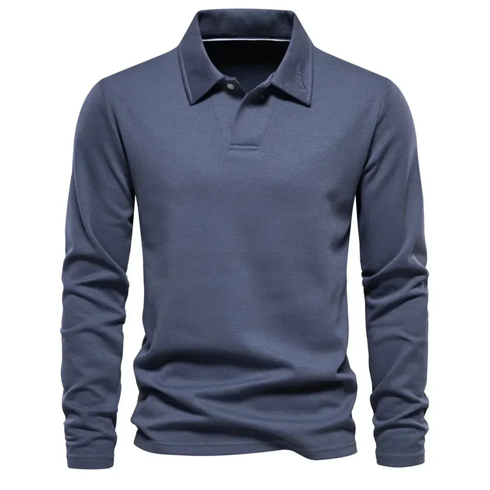 Men's Polo Sweater Casual Cotton Comfortable