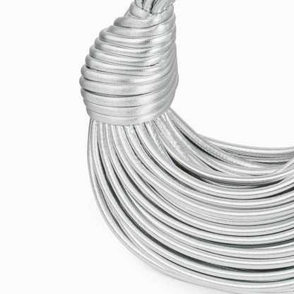 Women's Woven Handbag Knot Detail