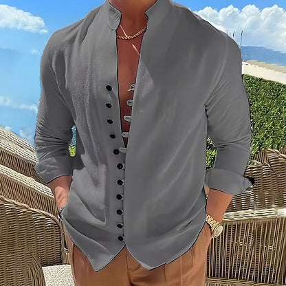 Cordoba Men's Linen Long Sleeve Shirt