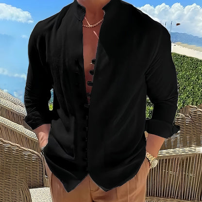 Cordoba Men's Linen Long Sleeve Shirt