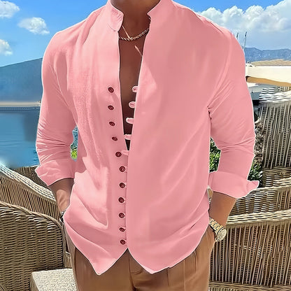 Cordoba Men's Linen Long Sleeve Shirt