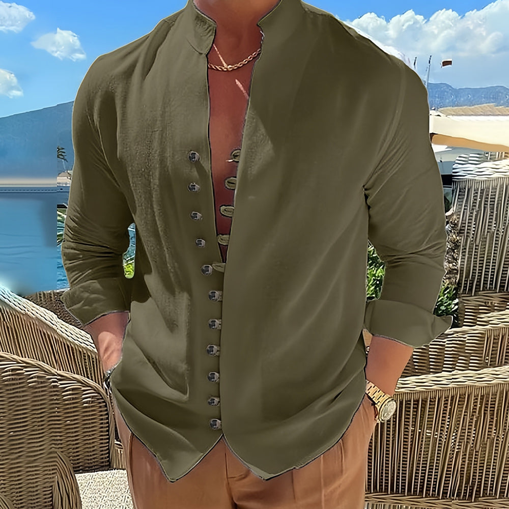 Cordoba Men's Linen Long Sleeve Shirt