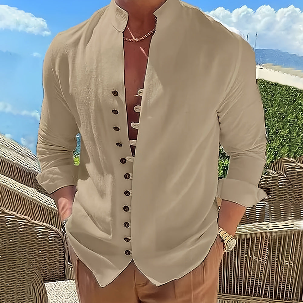 Cordoba Men's Linen Long Sleeve Shirt