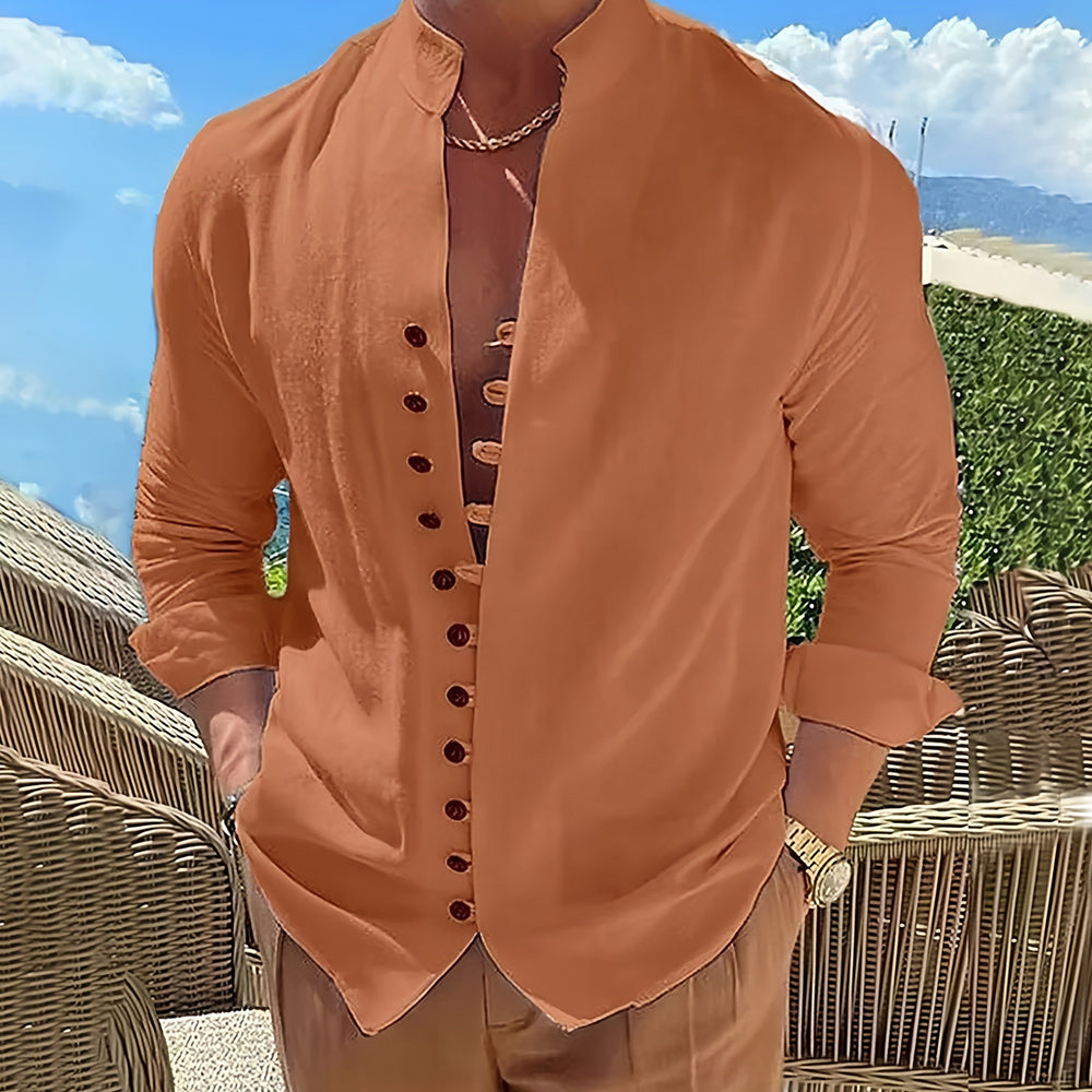 Cordoba Men's Linen Long Sleeve Shirt
