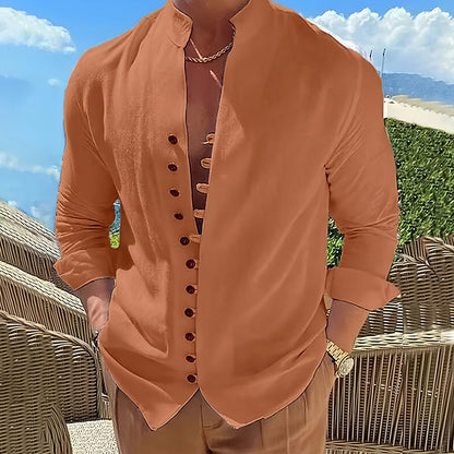 Cordoba Men's Linen Long Sleeve Shirt