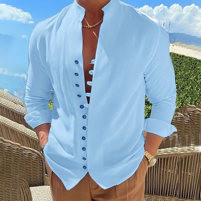 Cordoba Men's Linen Long Sleeve Shirt