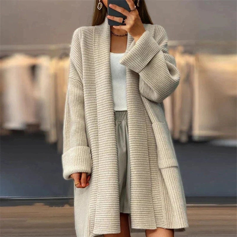 Women's Knitted Cardigan Jacket Soft Cozy - VibreMode