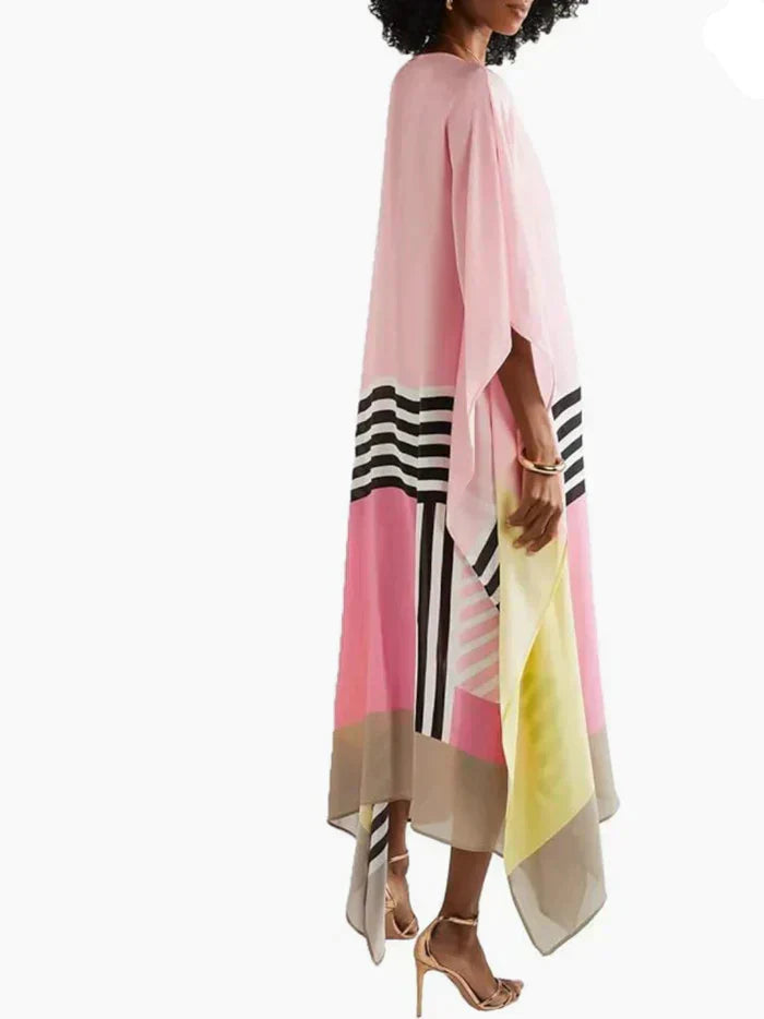 Women's Pink Kaftan Candy Striped