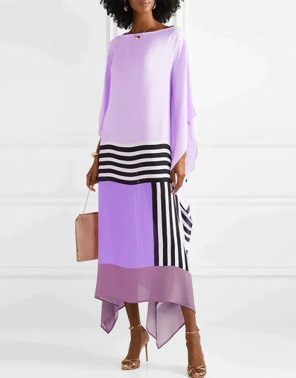 Women's Pink Kaftan Candy Striped