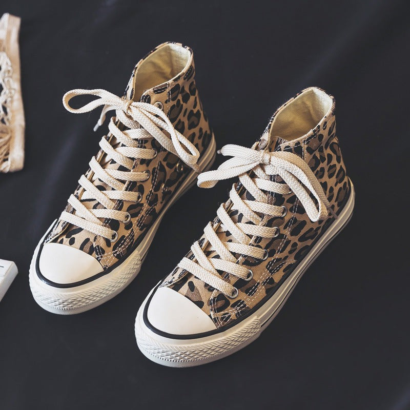 Unisex Animal Print High Sneakers Comfortable - VibreMode