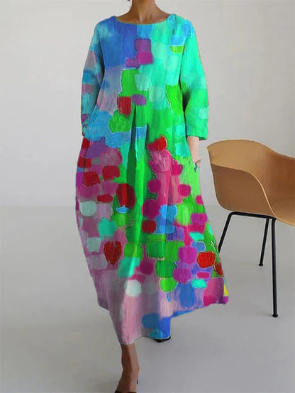 Beautiful Floral Long Summer Dress for Women