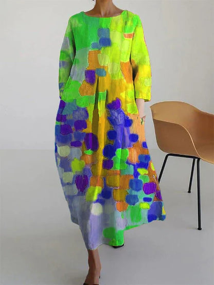 Beautiful Floral Long Summer Dress for Women
