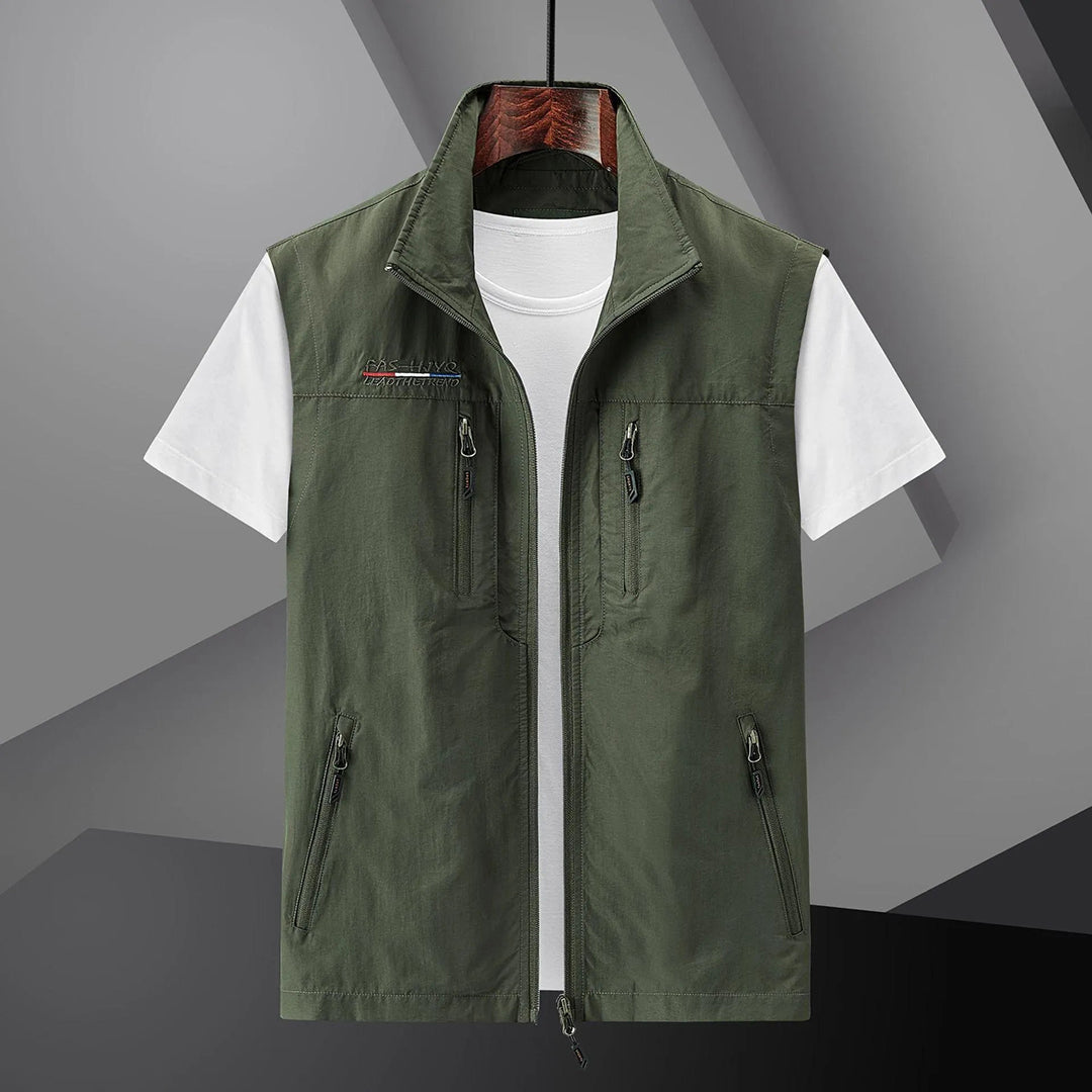 Men's Breathable Lightweight Zip Vest