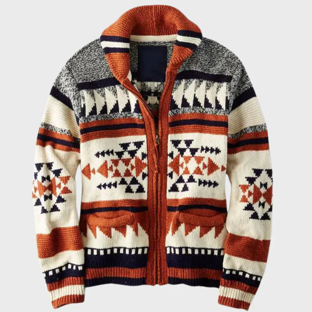 Men's Jacquard Patterned Vest