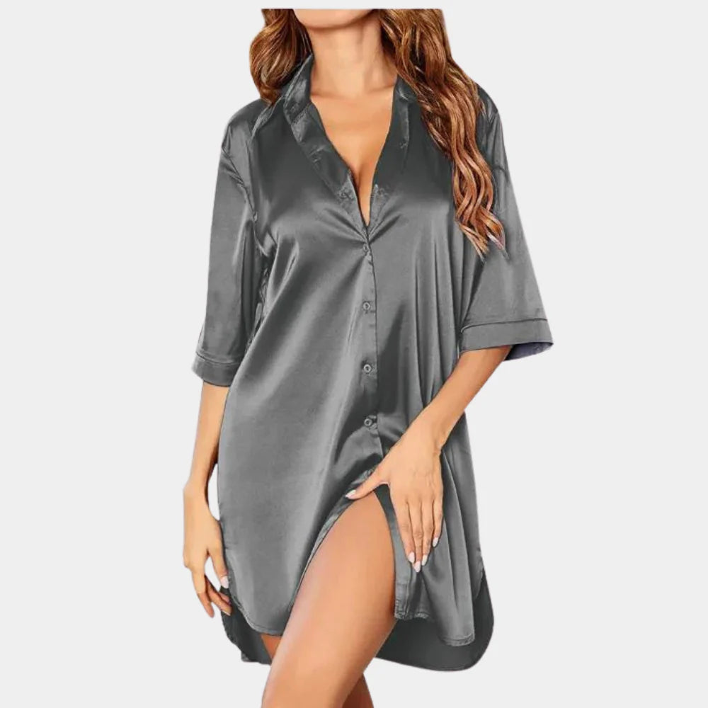 Women's Satin Nightgown - VibreMode