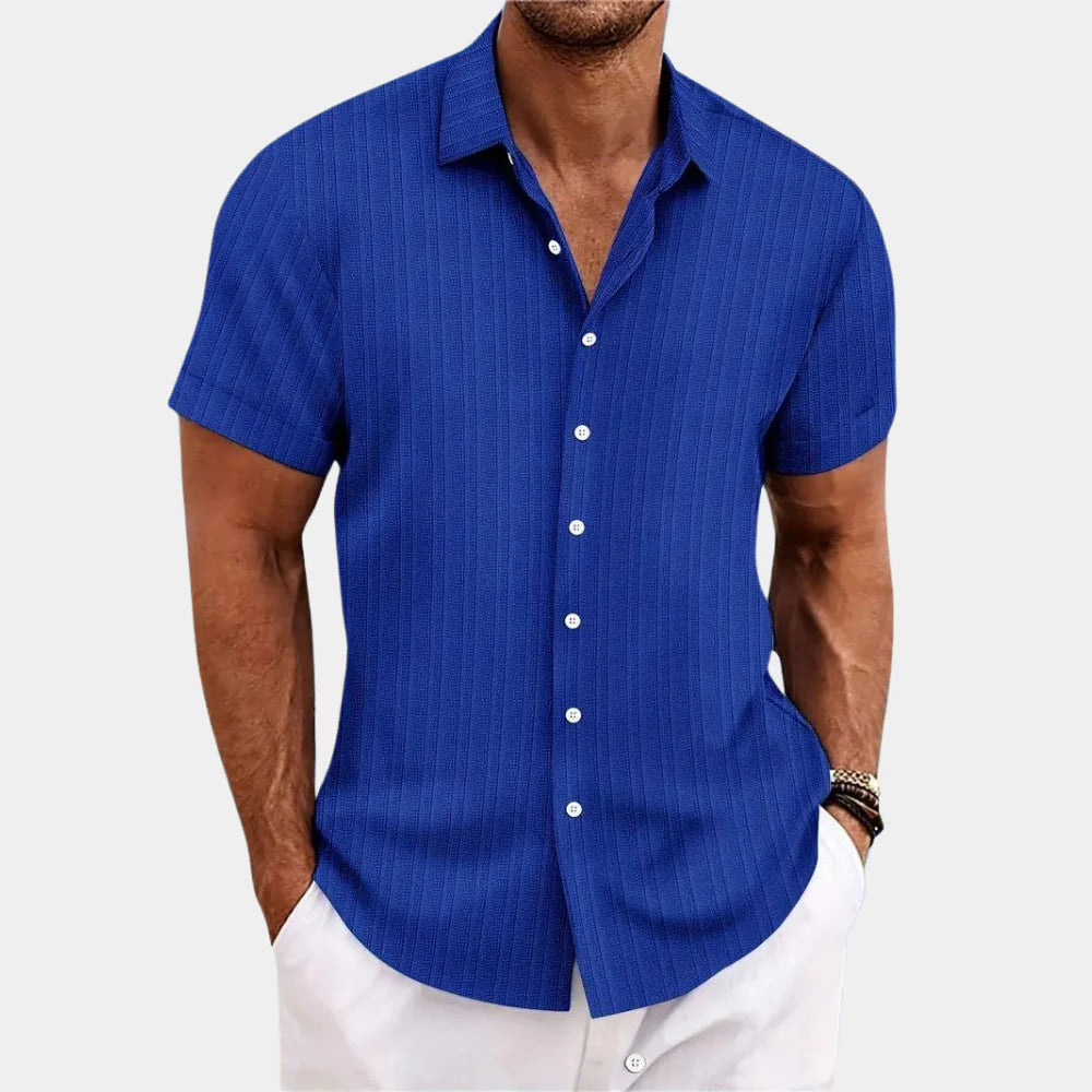 Men's Linen Blend Shirt - VibreMode