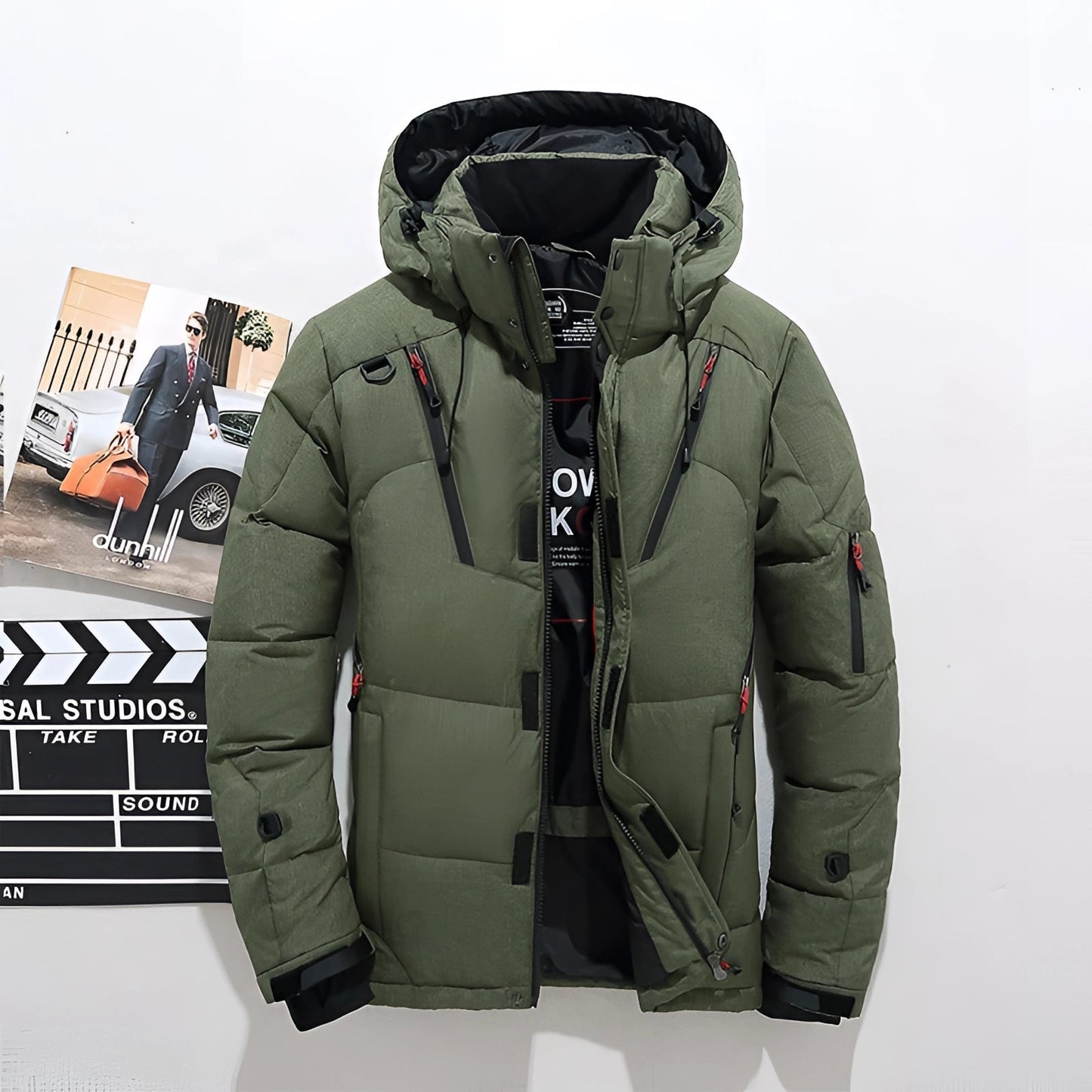 Men's Waterproof Insulated Ski Jacket Black