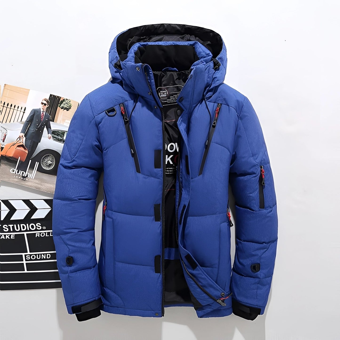 Men's Waterproof Insulated Ski Jacket Black