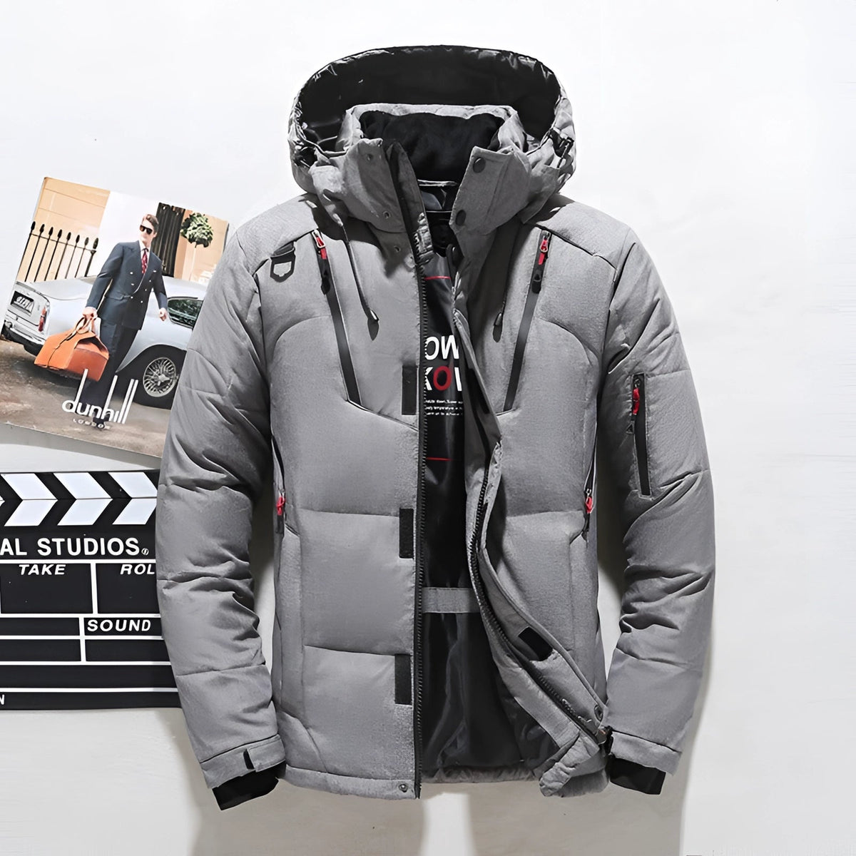 Men's Waterproof Insulated Ski Jacket Black