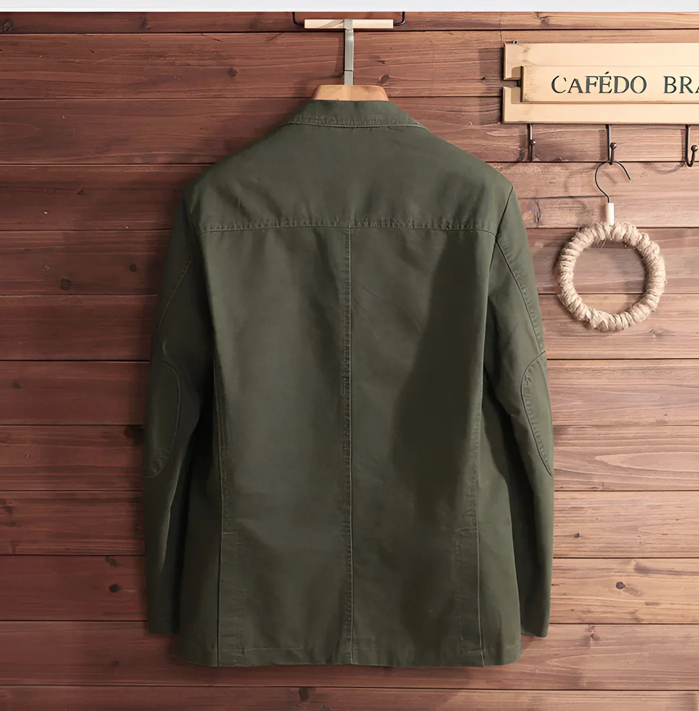 Men's Olive Green Blazer Lightweight Casual Jacket