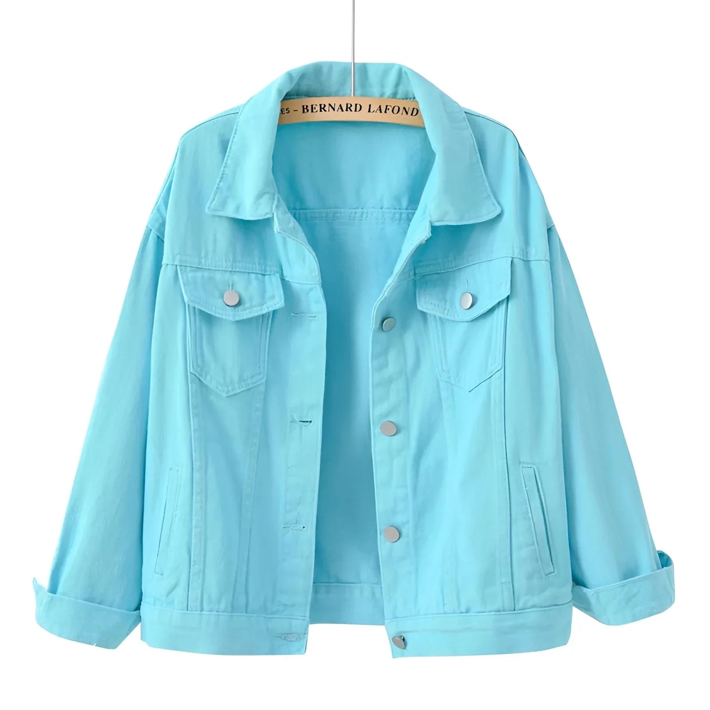 Women's White Denim Jacket Lightweight Casual