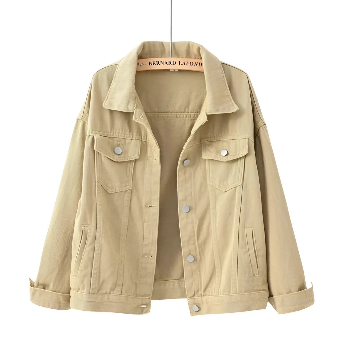 Women's White Denim Jacket Lightweight Casual
