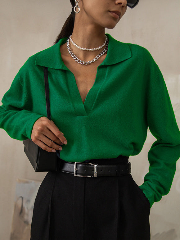 Women's V-Neck Sweater