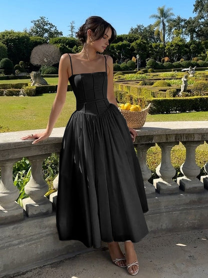 Elegant Ladies Formal Waist Dress
