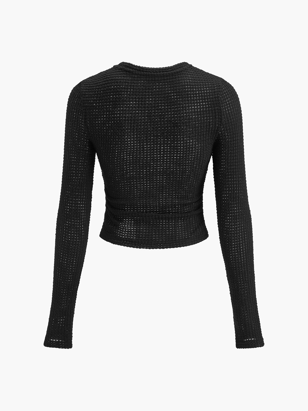 Women's Long Sleeve Waffle Knit